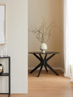 Handgefertigte Design-Vase Saki aus Steinzeug, H 32 cm