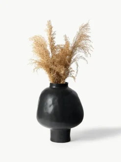 Handgefertigte Design-Vase Saki aus Steinzeug, H 40 cm