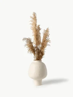 Handgefertigte Design-Vase Saki aus Steinzeug, H 32 cm