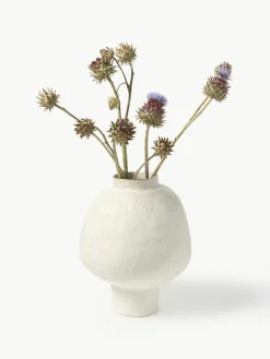 Handgefertigte Design-Vase Saki aus Steinzeug, H 40 cm