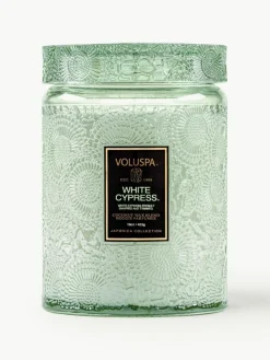 Handgefertigte Duftkerze Japonica Collection (Zypresse, Wacholderbeere, Minzblätter & Holz)