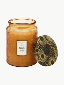 Handgefertigte Duftkerze Japonica Collection (Bernsteinharz, Sandelholz, Zeder & Vanilleorchidee)