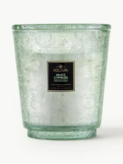 Handgefertigte Fünfdocht-Duftkerze Japonica Collection (Zypresse, Wacholderbeere, Minzblätter & Holz)