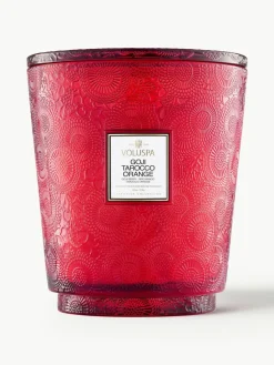 Handgefertigte Fünfdocht-Duftkerze Japonica Collection (Goji-Beere, Mango & Tarocco Orange)