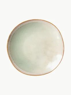 Handgefertigte Frühstücksteller 70's aus Steinzeug, 2 Stück