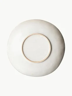 Handgefertigte Frühstücksteller 70's aus Steinzeug, 2 Stück