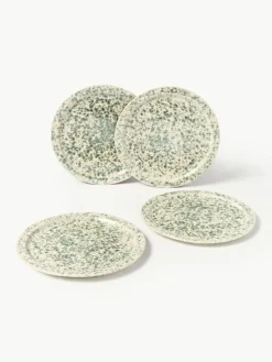 Handgefertigte Frühstücksteller Bernardo, 4 Stück