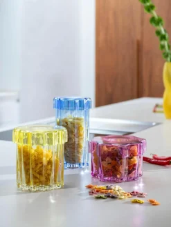 Handgefertigte Glas-Aufbewahrungsdose Astral