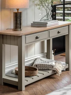 Handgefertigte Holz-Konsole Eton