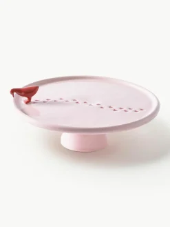 Handgefertigte Keramik-Servierplatte Walking Duck