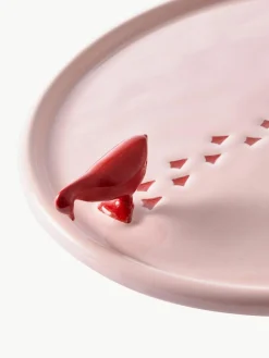 Handgefertigte Keramik-Servierplatte Walking Duck