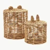 Handgefertigte Kinder-Aufbewahrungskörbe Venezia, 2er-Set