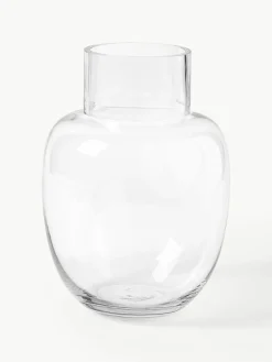 Handgefertigte Klassische Glas-Vase Lotta, H 25 cm
