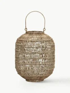 Handgefertigte Laterne Dive aus Jute