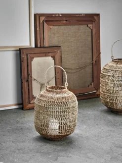 Handgefertigte Laterne Dive aus Jute