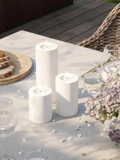 Handgefertigte LED-Kerze Real Flame, H 15 cm