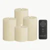Handgefertigte LED-Kerzen Real Flame mit Fernbedienung, 5er-Set