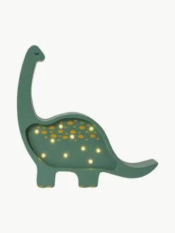 Handgefertigte LED-Kinderzimmerlampe Diplodocus Mini mit Timerfunktion und Fernbedienung, dimmbar