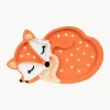 Handgefertigte LED-Kinderzimmerlampe Fox mit Timerfunktion und Fernbedienung, dimmbar