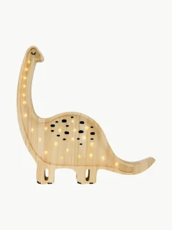 Handgefertigte LED-Kinderzimmerlampe Diplodocus mit Timerfunktion und Fernbedienung, dimmbar