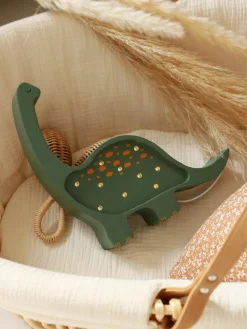 Handgefertigte LED-Kinderzimmerlampe Diplodocus Mini mit Timerfunktion und Fernbedienung, dimmbar