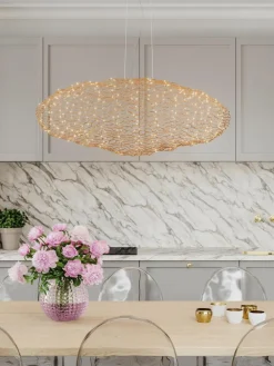 Handgefertigte LED-Pendelleuchte Hayden, dimmbar