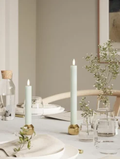 Handgefertigte LED-Stabkerzen Real Flame, H 15 cm, 2 Stück