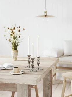 Handgefertigte LED-Stabkerzen Real Flame, H 24 cm, 2 Stück