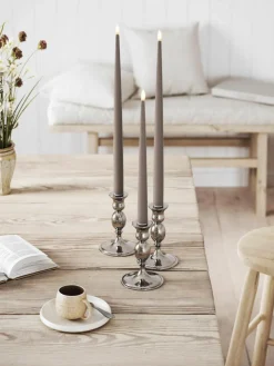 Handgefertigte LED-Stabkerzen Real Flame, H 28 cm, 2 Stück