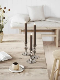 Handgefertigte LED-Stabkerzen Real Flame, H 24 cm, 2 Stück