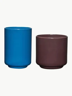 Handgefertigte Multifunktionsbehälter Deux Pots, 2er-Set