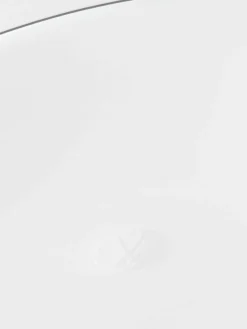 Handgefertigte Pastateller Vitruv aus Porzellan mit handgemaltem Platinrand, 2 Stück