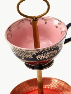 Handgefertigte Porzellan-Etagere Grandpa