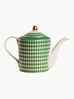 Handgefertigte Porzellan-Teekanne Chess, 1.1 L