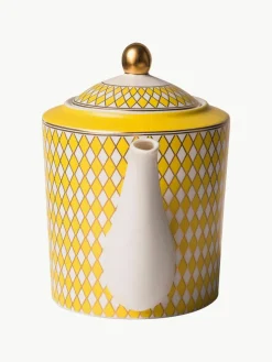 Handgefertigte Porzellan-Teekanne Chess, 1.1 L