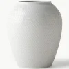 Handgefertigte Porzellan-Vase Rhombe, H 25 cm