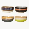 Handgefertigte Schälchen 70's aus Steinzeug, 4er-Set