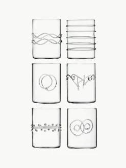 Handgefertigte Schnapsgläser Deco' Clear, 6er-Set