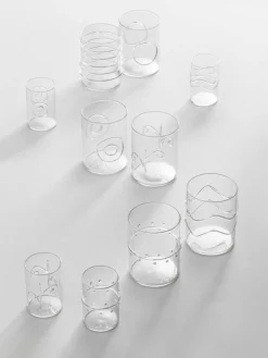 Handgefertigte Schnapsgläser Deco' Clear, 6er-Set