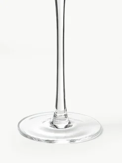 Handgefertigte Sektgläser Cami mit Rillenstruktur, 4 Stück