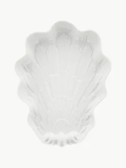 Handgefertigte Servierplatte Swan aus Porzellan