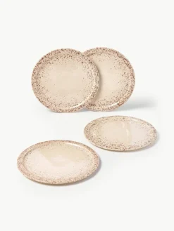 Handgefertigte Speiseteller Bernardo, 4 Stück