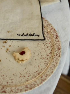 Handgefertigte Speiseteller Bernardo, 4 Stück