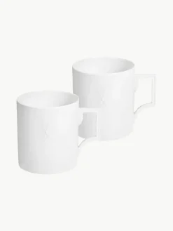 Handgefertigte Tassen Berlin aus Porzellan, 2 Stück