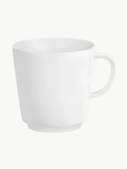 Handgefertigte Tassen Vitruv aus Porzellan, 2 Stück