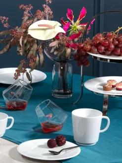 Handgefertigte Tassen Vitruv aus Porzellan, 2 Stück