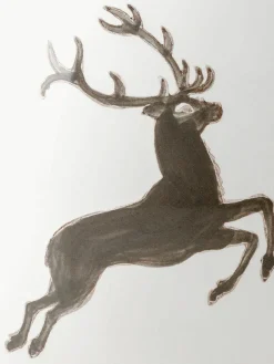 Handgefertigte Teekanne Grauer Hirsch, 500 ml