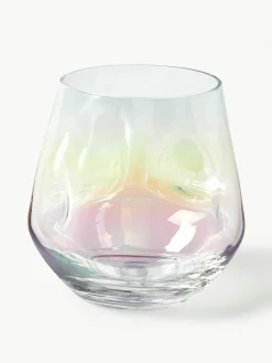 Handgefertigte Teelichthalter Rainbow, 3er-Set