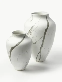 Handgefertigte Vase Latona, marmoriert, H 30 cm