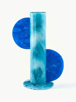 Handgefertigte Vase Mustique in Marmor-Optik, H 30 cm